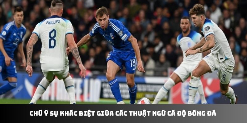 Chú ý sự khác biệt giữa các thuật ngữ cá độ bóng đá